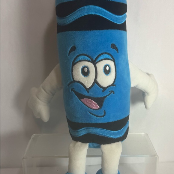Crayola Experience Cerulean Blue Crayon Plush Stuffed Animal 18" Toy - Picture 1 of 7